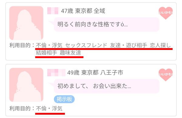 利用目的をチェックしよう